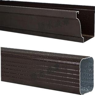 铝合金型材天沟雨水槽屋檐檐沟檐槽方形雨水管排水落水管下水方管