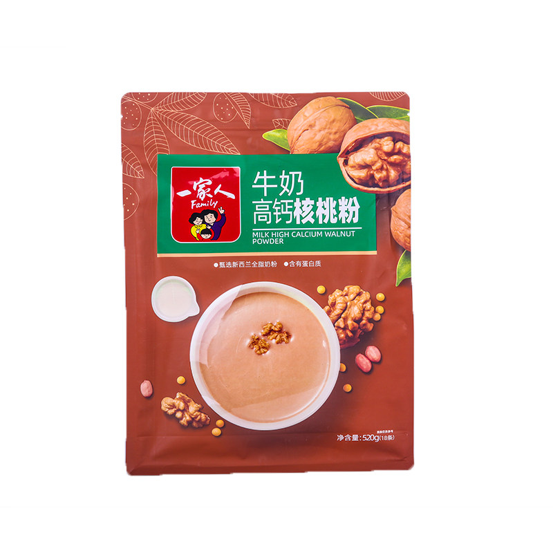 一家人核桃粉速食品520g牛奶高钙