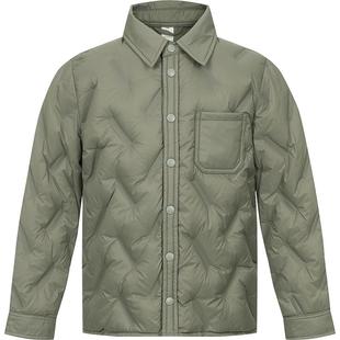 本来BENLAI男童衬衫式羽绒外套新款中大童加厚保暖羽绒服