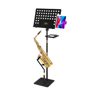 萨克斯专用大谱架家用演奏可靠墙架子三级自由升降不占地曲谱台架