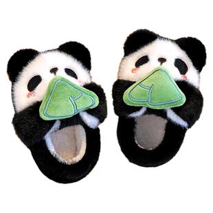 儿童棉拖鞋男童冬季保暖加厚加绒小女孩毛毛绒居家包跟男宝宝棉鞋