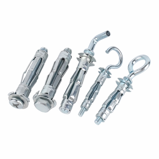 空心墙专用膨胀螺丝中空壁虎预制石膏板铁飞机挂钩锚栓胀塞