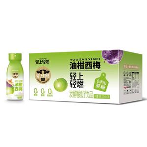 轻上油柑西梅酸奶饮品0添加蔗糖220ml*10瓶整箱学生营养饱腹代餐
