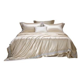 罗莱罗莱真丝桑蚕丝长绒丝绵轻奢套件双人床床单被套秋冬新品