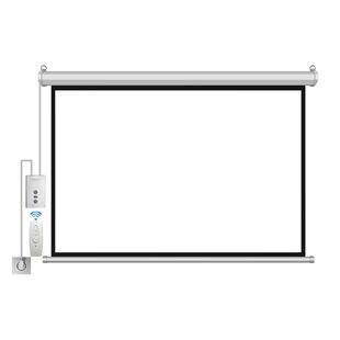100寸幕布投影家用电动投影幕布电动升降高清光子抗光投影布挂墙定制屏幕84寸150寸 120寸投影仪幕布自动升降