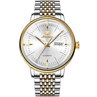 瑞士认证正品牌手表男士全自动机械表超薄双日历弧形夜光名式十大