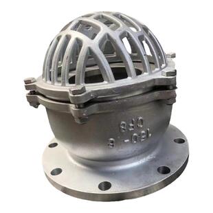 304不锈钢法兰底阀H42W水泵吸水升降式井底阀单向阀止回阀DN80100