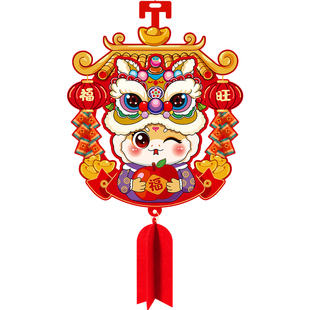 2026马年灯笼店铺商场新年装饰布置城隍庙过年社区景点店面挂件