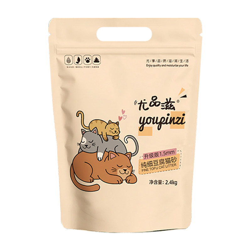尤品滋豆腐猫砂植物猫砂除臭结团成猫幼猫去味可冲马桶用品包邮