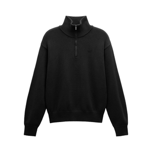 蕉内热皮502++男女同款锁温半拉链套头毛衣情侣保暖宽松针织衫