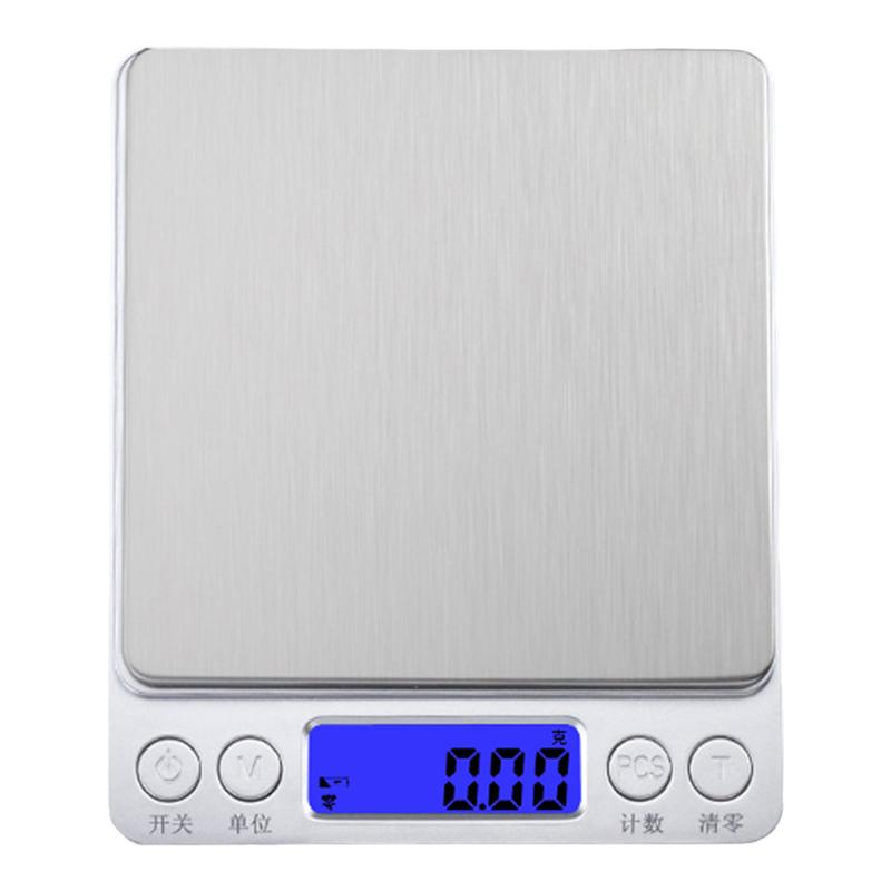 家用小型电子厨房秤超高精准迷你烘秤焙食物秤珠宝秤充电0.01克秤