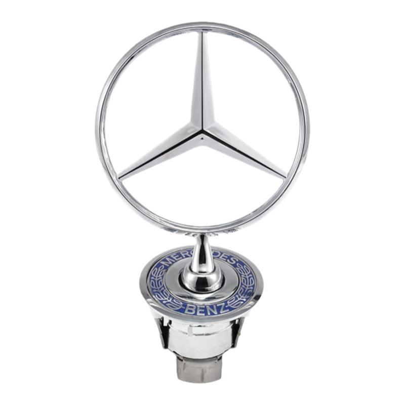 适用于奔驰立标引擎盖车标E级C S级E300L S350 C200L改装车头标志