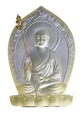 琉璃背板地藏王菩萨佛像摆件