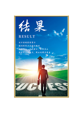 合作共赢执行办公室墙面励志标语装饰挂画单位公司会议室墙贴海报