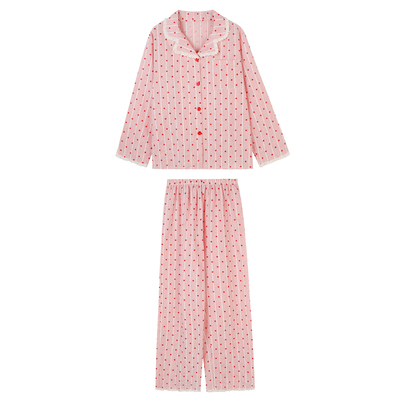 JoyceBra甜美星星印花条纹睡衣