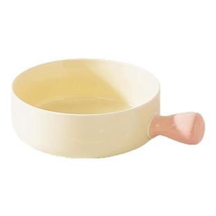 好看高颜值陶瓷带手柄碗家用学生个人专用餐具泡面碗碗具水果汤面