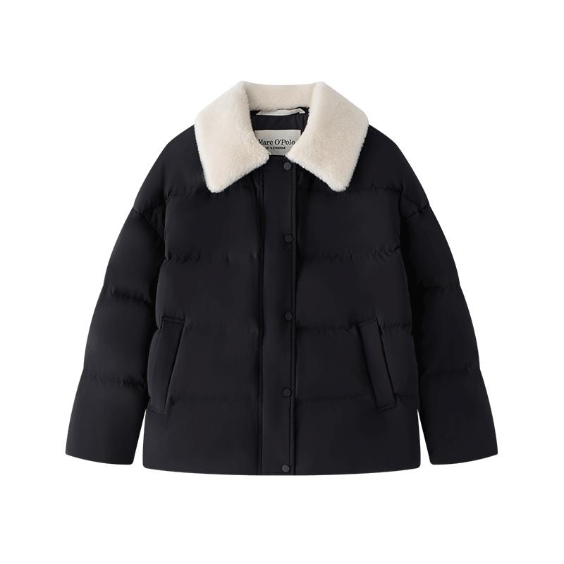 【自营】Marc O'Polo2025冬新款羊羔毛翻领可卸短款中厚羽绒服女