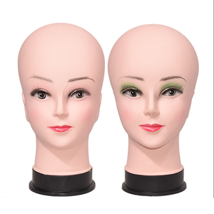 可插针假人头美发修剪模特头 假发头模支架美容练习头模型 公仔头