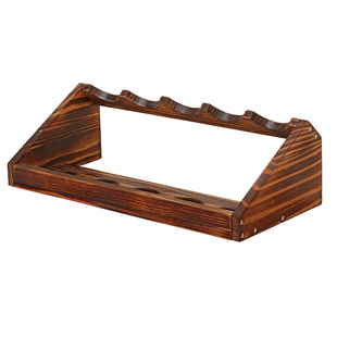 客厅实木红酒架摆件复古商用展示架葡萄酒架简约斜放酒瓶架子