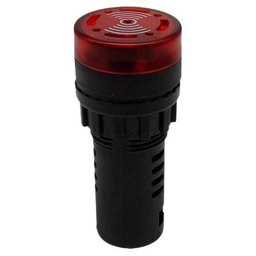 瑞沃尔闪光蜂鸣器圆形AD16-16SM 22SM LED声光信号指示灯16mm22mm
