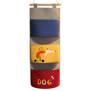 床头挂墙收纳袋挂袋 宿舍房间袜子置物袋墙挂式床边门后墙上布袋