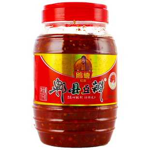 正宗鹃德牌红油郫县豆瓣酱1kg包邮正品四川特产家用大瓶特惠500克