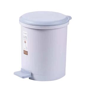 茶花垃圾桶带盖家用厨房卫生间厕所商用客厅脚踏式大号容量卫生桶