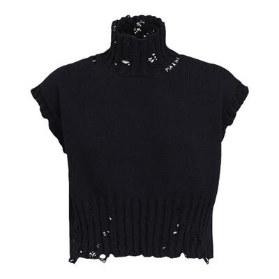 MARNI女士刺绣针织背心