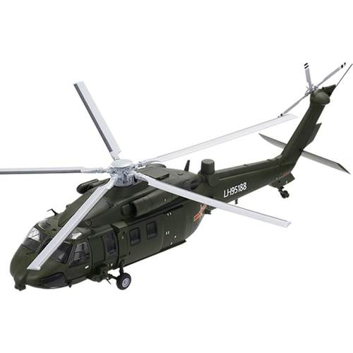 特尔博1:72直20直升机Z20飞机模型合金航模直-20KA黑鹰军模摆件