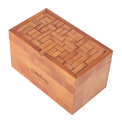 榉木鲁班锁机关盒存钱盒礼物礼品