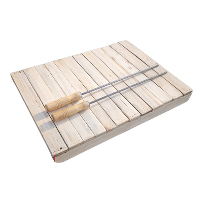 老式简易纯木滑冰车便携式