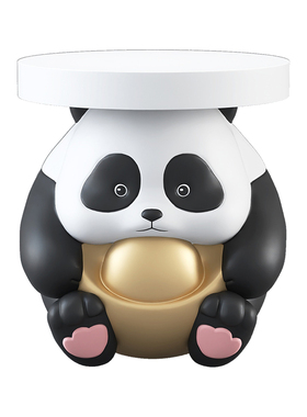 安妮熊猫茶几摆件托盘收纳