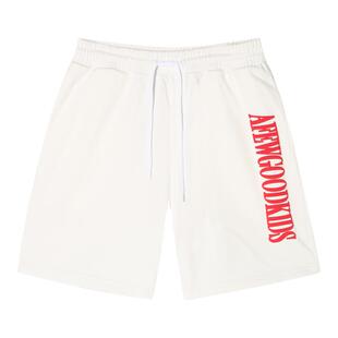 AFGK24SS发泡印花美式街头休闲运动短裤男女国潮五分裤子