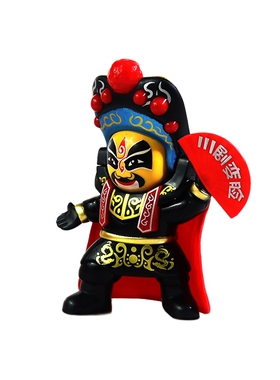 川剧变脸娃娃抖音同款人物摆件