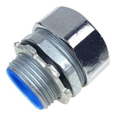 国标六角包塑金属软管接头 镀锌镀铬镀锘外丝牙螺纹端式箱接头DPJ