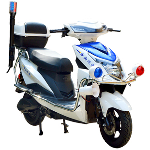 新款可上牌巡逻电动摩托车城管保安小区物业治安消防两轮电瓶车