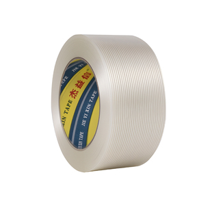 单面玻璃纤维胶带强力条纹网格高粘度锂电池冰箱航模飞机模型固定