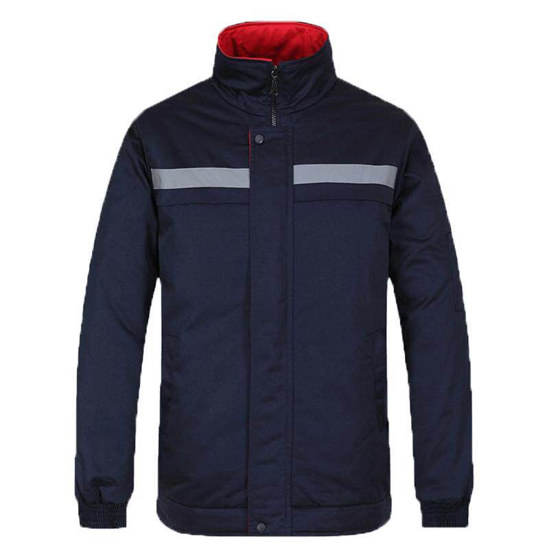 衫之峰劳保工作服棉服加厚反光条上衣仓库搬运汽修防寒服冬季棉袄