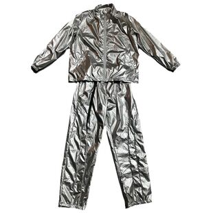 男女宽松休闲银色韩舞女团打歌服kpop舞蹈套装街舞爵士跳舞演出服