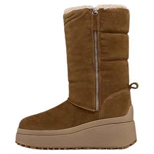 ASH女靴2025秋冬新款OSLO时尚休闲雪地靴女圆头厚底增高保暖长靴