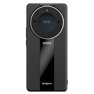 荣耀X40系列皮纹手机壳送水凝膜