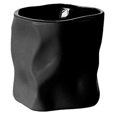 家用不规则个性磨砂黑玻璃水杯