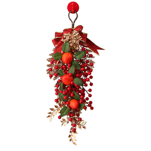 柿柿如意挂串新年装饰入户大门挂件2026春节马年过年喜庆氛围布置