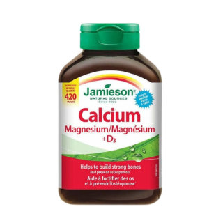 jamieson健美生钙镁片维生素D3复合片镁补充剂柠檬酸钙片补钙VD3