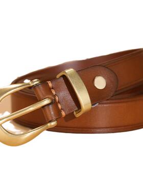 女式头层纯牛皮皮带复古休闲简约