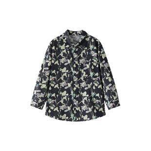 虾酱麻麻男童花衬衫长袖春秋款2025新款男孩痞帅纯棉儿童衬衣春装