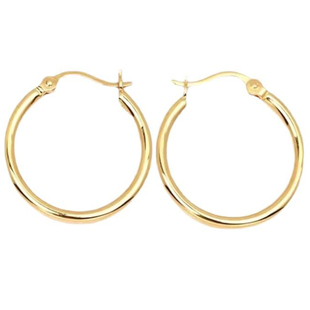 18K金圆圈圈耳扣配件diy耳夹黄金耳圈扣玉珠珍珠耳钉空托彩金耳饰