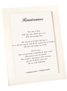 简约白色相框摆台照片装裱小画框