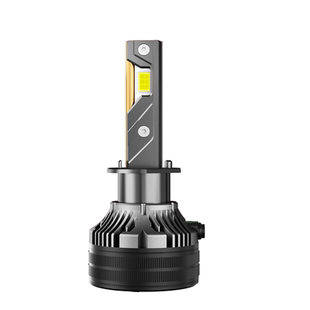 4300K暖黄光3铜管超高亮激光汽车led大灯H7近光H11远光9005一体H4