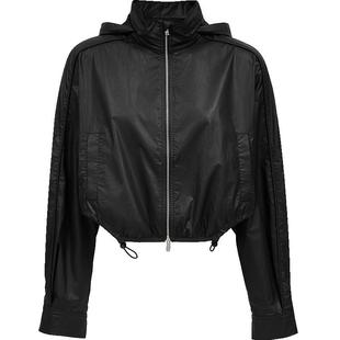 Vero Moda奥莱夹克女2025秋冬新款纯棉连肩袖抽绳连帽外套高级